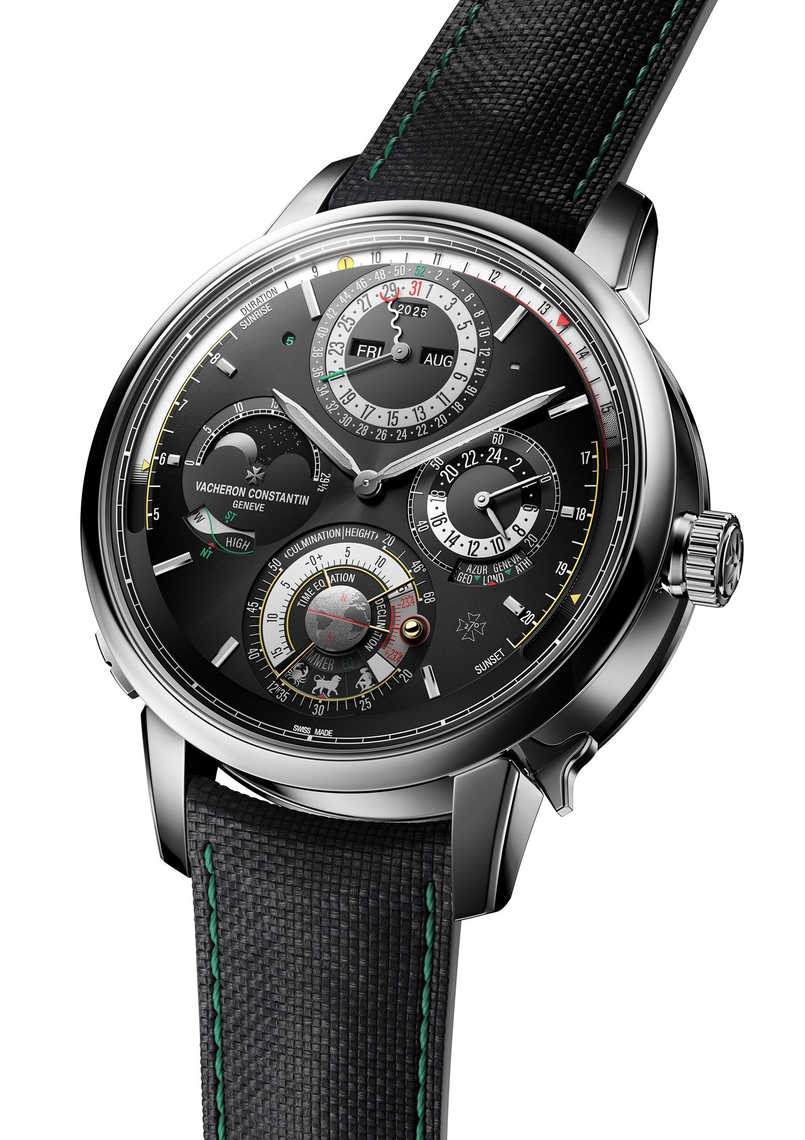 Reloj Vacheron Constantin Solaria con 41 complicaciones presentado durante el 270 aniversario de la manufactura suiza de alta relojería.