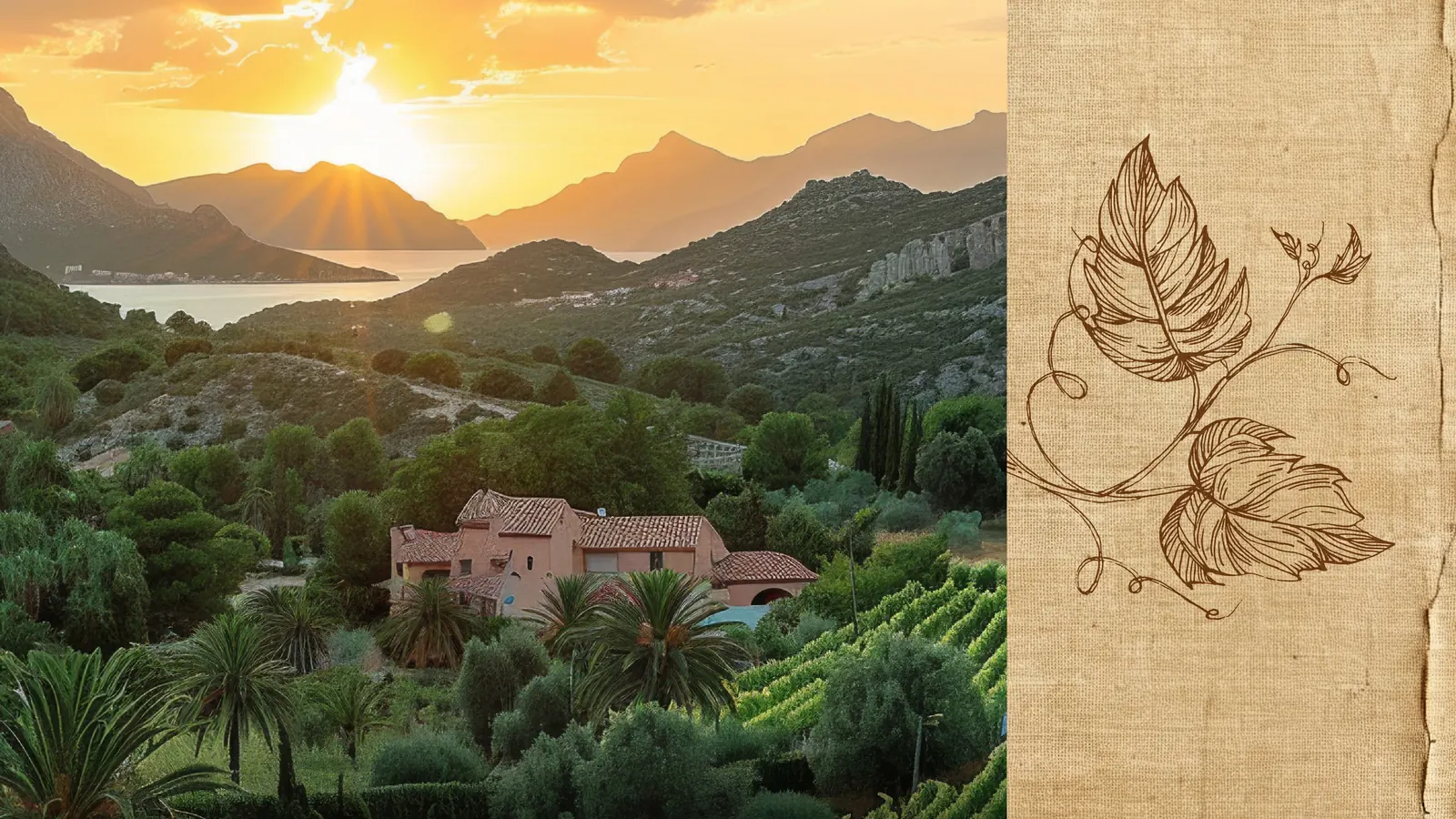Viñedos de Abruzzo entre los Apeninos y el Adriático