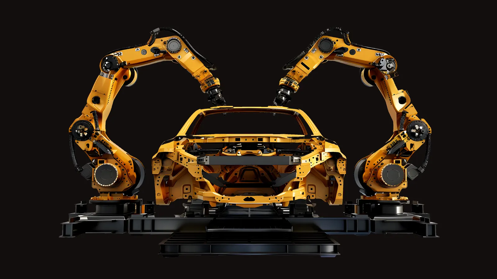 Robots ensamblando un automóvil: la industria automotriz de Puebla